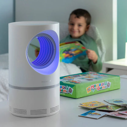 LAMPARA MATAMOSQUITOS CON TURBINA DE SUCCIÓN SILENCIOSO