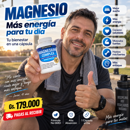 MAGNESIO COMPLEX - RENOVADOR DE ENERGÍA 💪