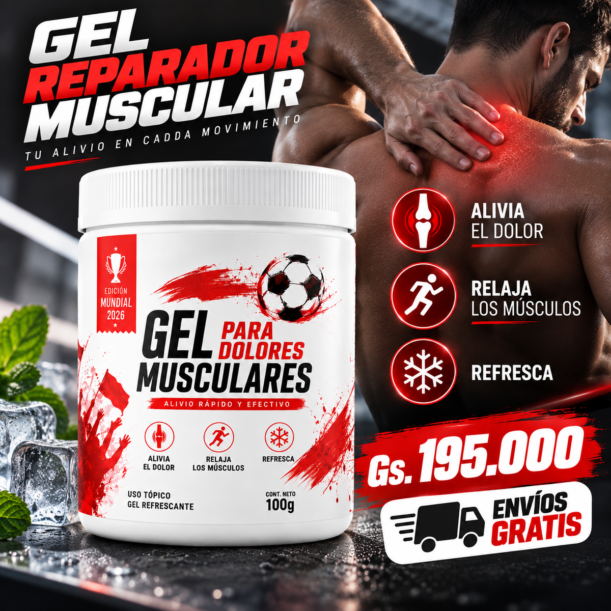 🔥 GEL REPARADOR MUSCULAR | ALIVIO TOTAL