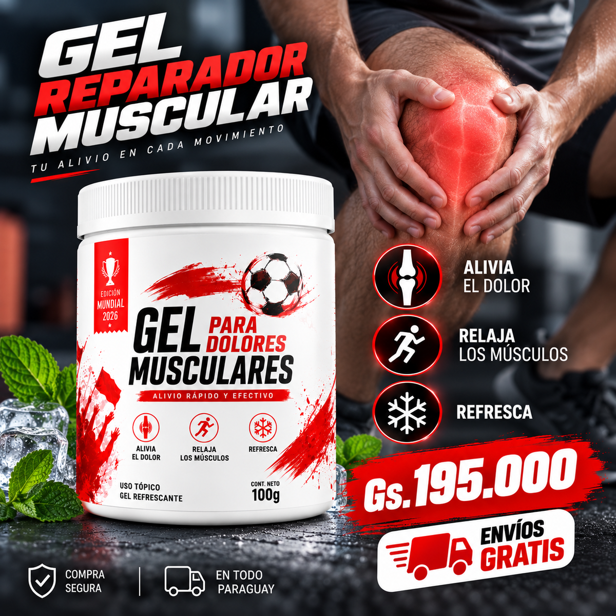🔥 GEL REPARADOR MUSCULAR | ALIVIO TOTAL
