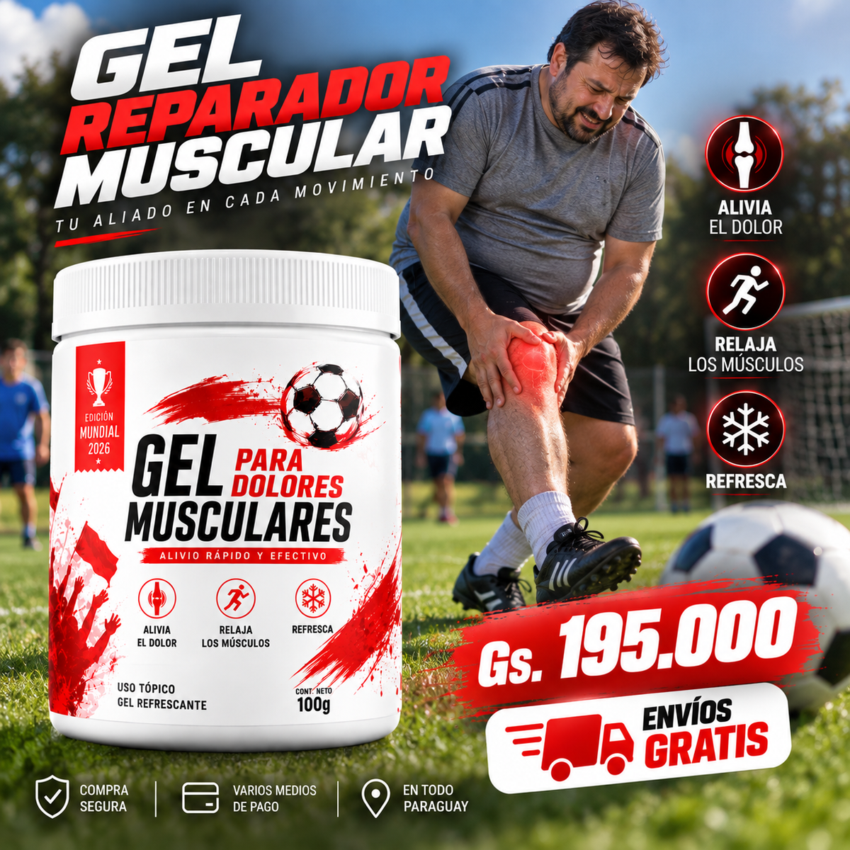 🔥 GEL REPARADOR MUSCULAR | ALIVIO TOTAL