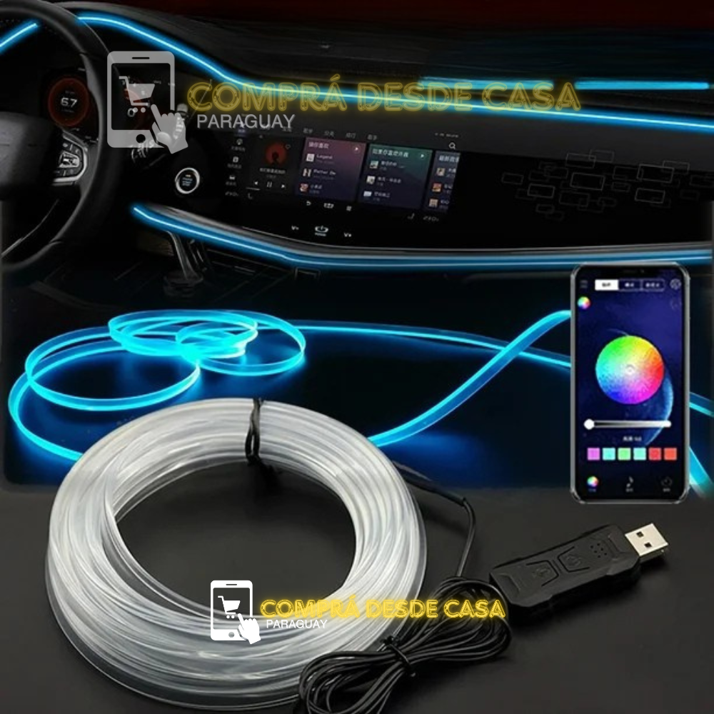 CINTA LED RGB PARA INTERIOR DEL AUTO
