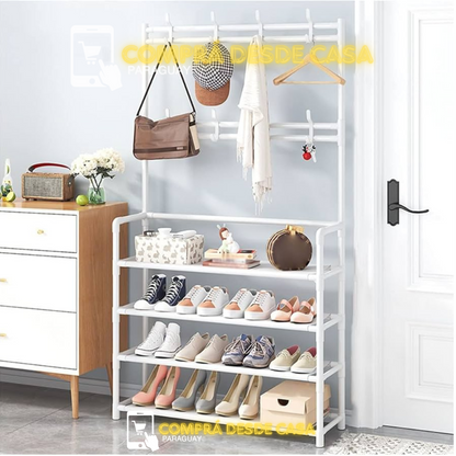 ZAPATERO CON PERCHERO ORGANIZADOR