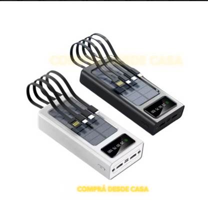 CARGADOR PORTATIL CON CARGA SOLAR