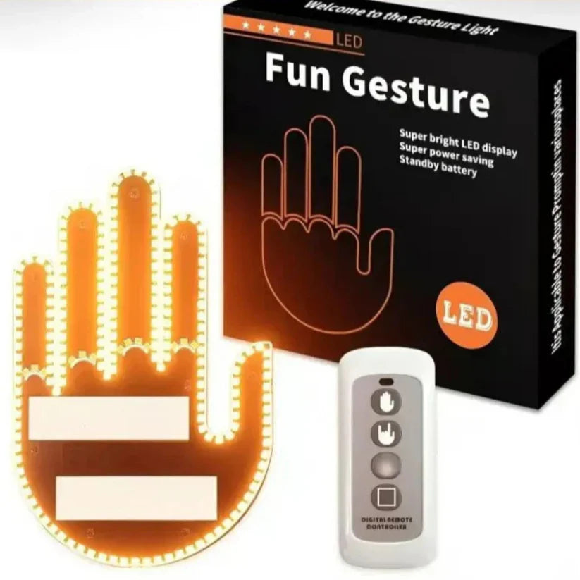 MANO LED DIVERTIDA PARA AUTOS
