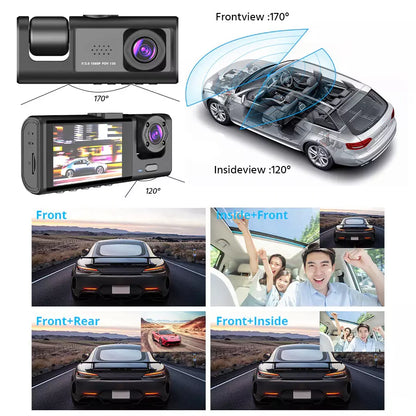 CÁMARA GRABADORA PARA AUTO - EXTERIOR E INTERIOR