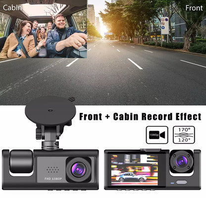 CÁMARA GRABADORA PARA AUTO - EXTERIOR E INTERIOR
